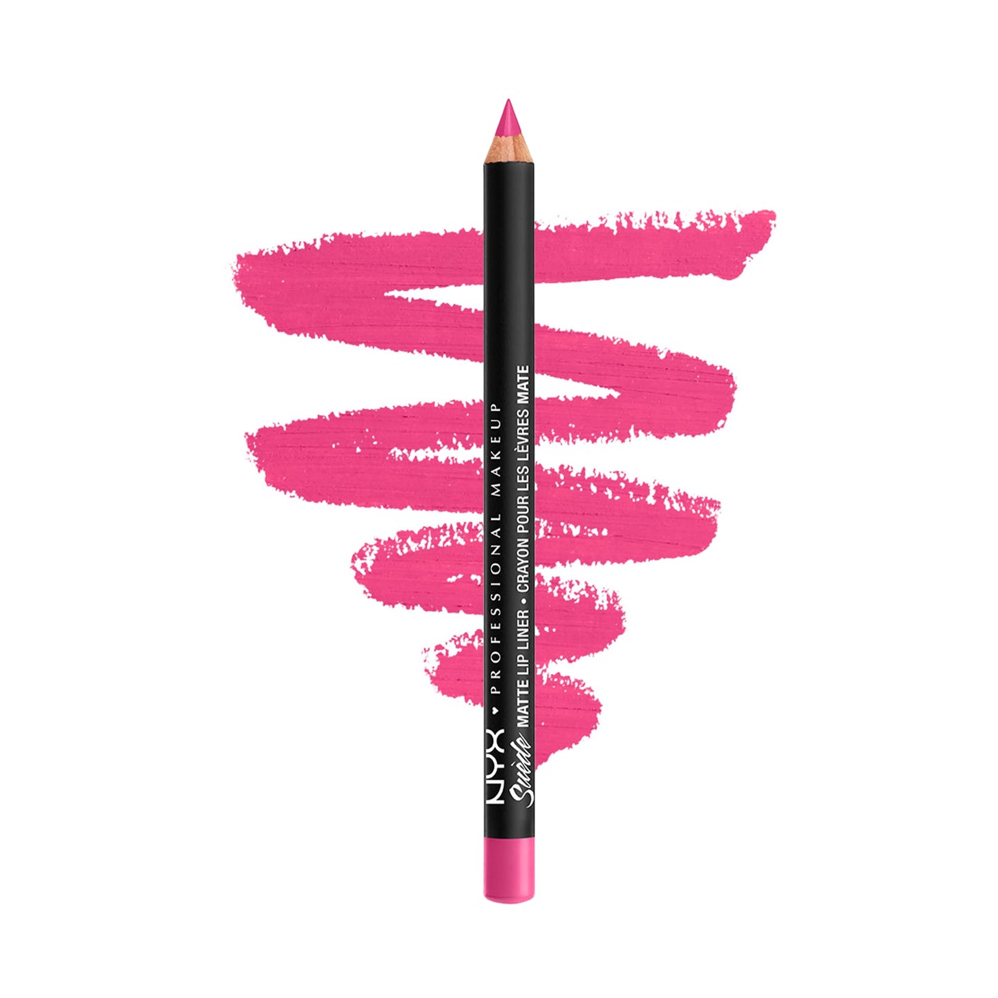 NYX PROFESSIONAL MAKEUP Suede Matte Lip Liner, Vegan Formula - Pink Lust (Hot Pink) Beauty & Personal Care NYX PROFESSIONAL MAKEUP