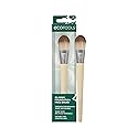 EcoTools Classic Foundation Face Brush, For Liquid, & Cream Foundation, Flat Foundation Brush, Makeup Brush For Natural Makeup, Buildable Coverage Beauty & Personal Care EcoTools