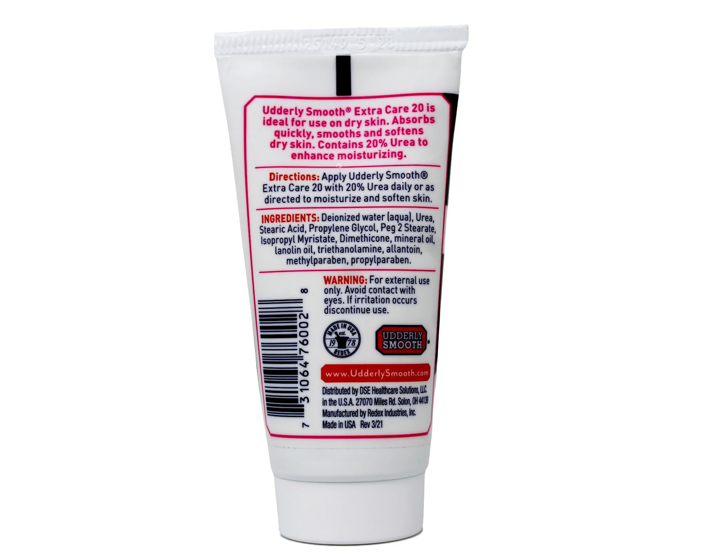 Udderly Smooth Hand & Body, Extra Care 20 Cream 2 oz ( by Udderly Smooth Beauty & Personal Care UDDERLY SMOOTH