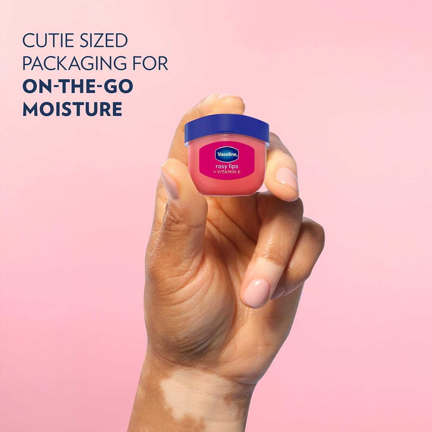 Vaseline Lip Therapy Rosy Lips 3-Pack - Moisturizing Lip Balm for Very Dry Lips in Mini Jars, 0.25 Oz. Beauty & Personal Care Vaseline