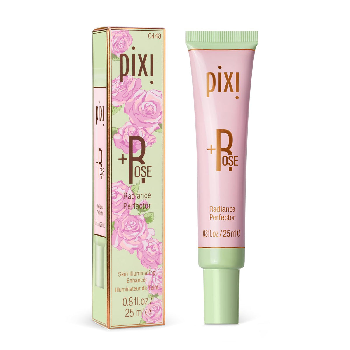 Pixi Beauty +Rose Radiance Perfector | Multitasking Brightening & Blurring Primer with Rose Water, Ceramide NP & Hyaluronic Acid | Luminous Skin
