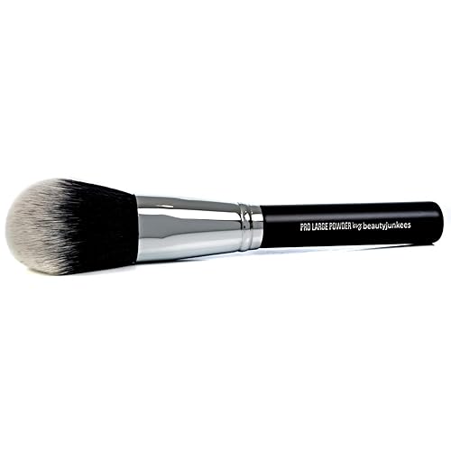 Large Finishing Powder Makeup Brush - Big Fluffy Domed Powder Make Up Brushes for Full Face, Body Bronzer Contouring, Loose, Mineral, Compact Beauty & Personal Care Beauty Junkees