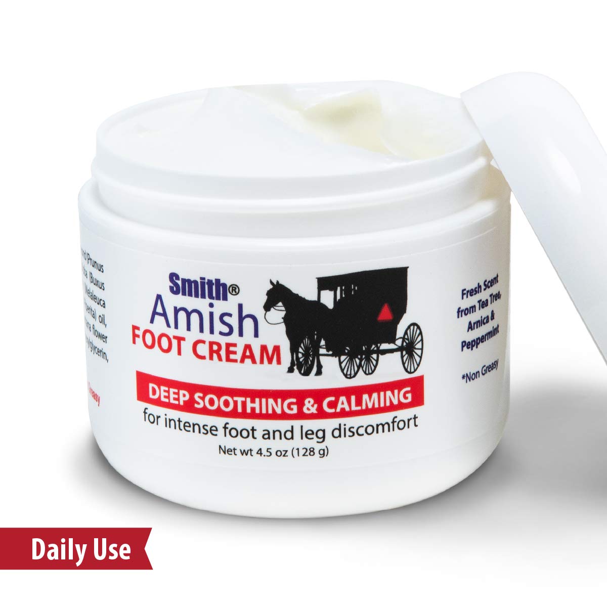 Smith Amish Foot Cream, Deep Soothing and Calming to Foot and Legs. 4.5 oz Beauty & Personal Care Smith Amish