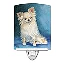Caroline's Treasures MH1040CNL Jazz Chihuahua Long Hair Ceramic Night Light Compact, UL-Certified, Ideal for Bedroom, Bathroom, Nursery, Hallway Beauty & Personal Care Caroline's Treasures