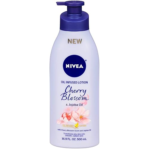Nivea Lotion Oil-Infused Cherry/Jojoba Oil 16.9 Ounce Pump (500ml) (2 Pack) Beauty & Personal Care NIVEA