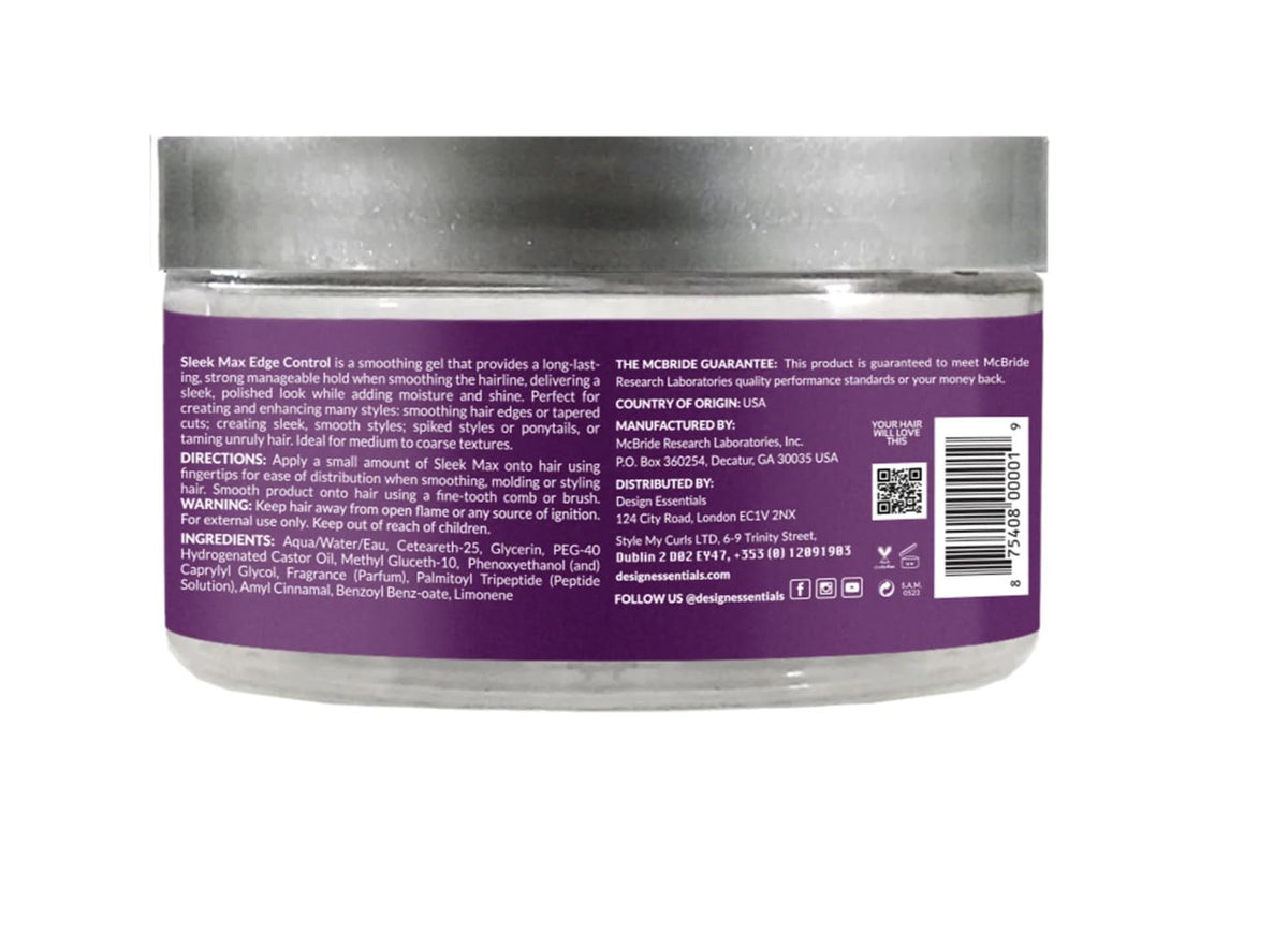 Design Essentials Sleek Max Edge Control, for Smooth All Day Hold and Style, 3.7oz. Beauty & Personal Care Design Essentials