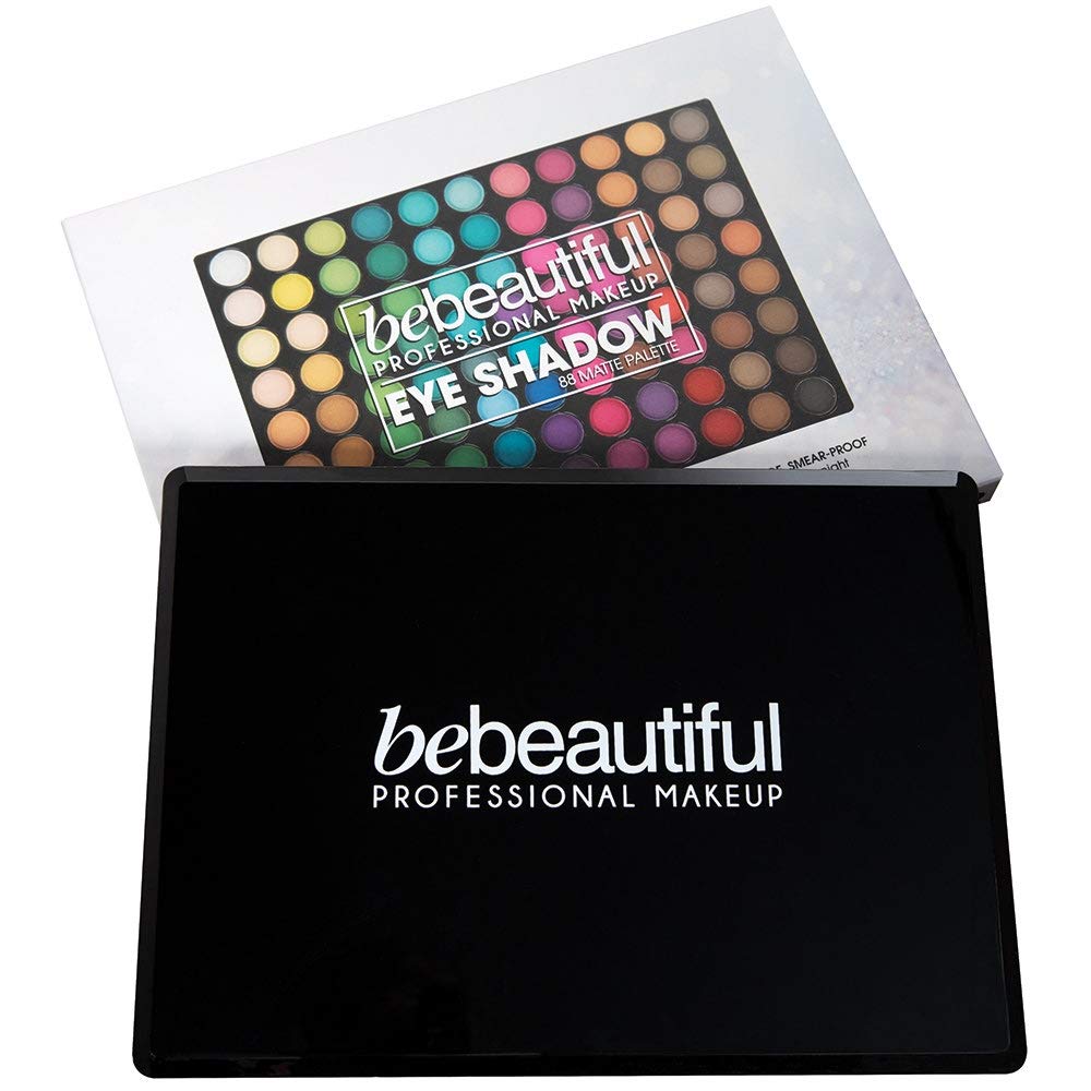 Bebeautiful Professional Makeup Eyeshadow with Applicator, 88 Color, Matte