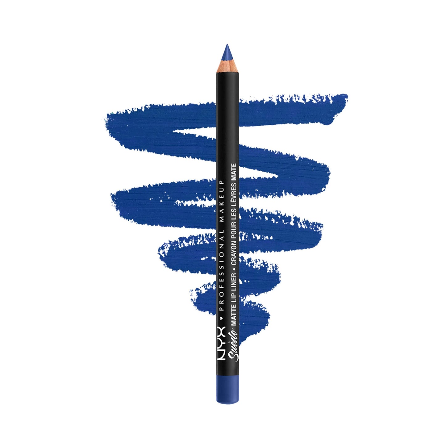 NYX PROFESSIONAL MAKEUP Suede Matte Lip Liner, Vegan Formula - Jet Set (True Blue) Beauty & Personal Care NYX PROFESSIONAL MAKEUP