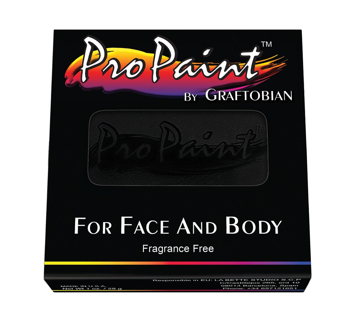 Graftobian ProPaint Raven Black 1 Ounce Beauty & Personal Care Graftobian