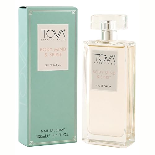 Tova Body, Mind & Spirit Eau de Parfum - Peaches & Cream Scent for Women - Osmanthus Rose Apricot - USA-Made & Cruelty-Free - 3.4 fl oz Beauty & Personal Care Tova