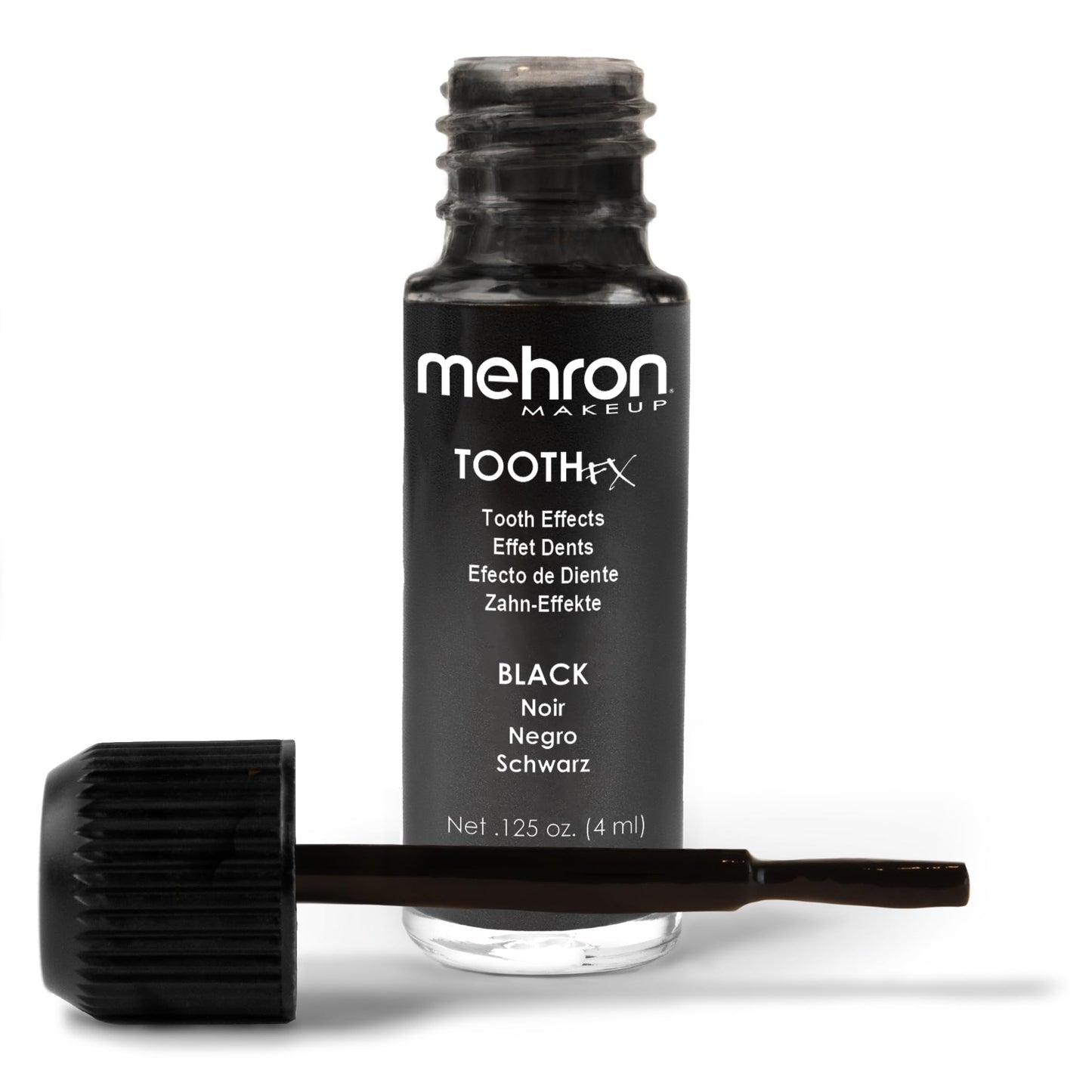 Mehron Makeup Tooth FX Black | Temporary Tooth Paint | Perfect for Creating Black Out Teeth Makeup, Rotten & Missing Teeth | SFX for Halloween Beauty & Personal Care Mehron