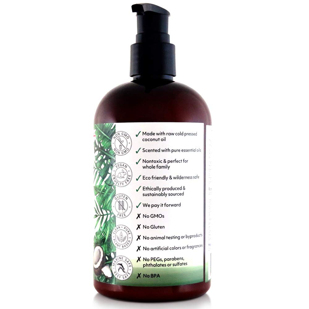 Coco Fiji Face & Body Lotion Infused With Coconut Oil | Lotion for Dry Skin | Moisturizer Face Cream & Massage Lotion for Women & Men | Tea Tree Beauty & Personal Care Organic Fiji