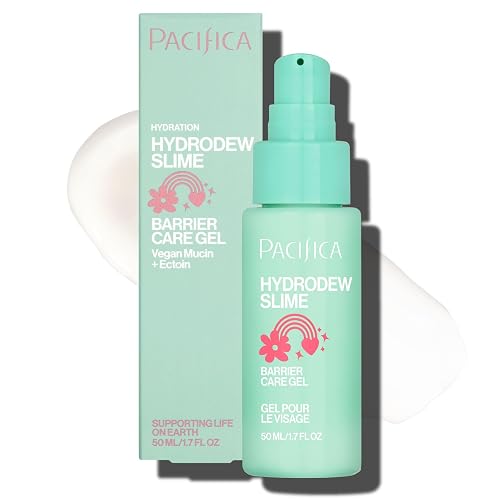 Pacifica Hydrodew Slime Vegan Snail Mucin Barrier Face Moisturizing Gel, Hydrating For Smoothing & Refining Skin, Vegan & Cruelty-Free Beauty & Personal Care Pacifica