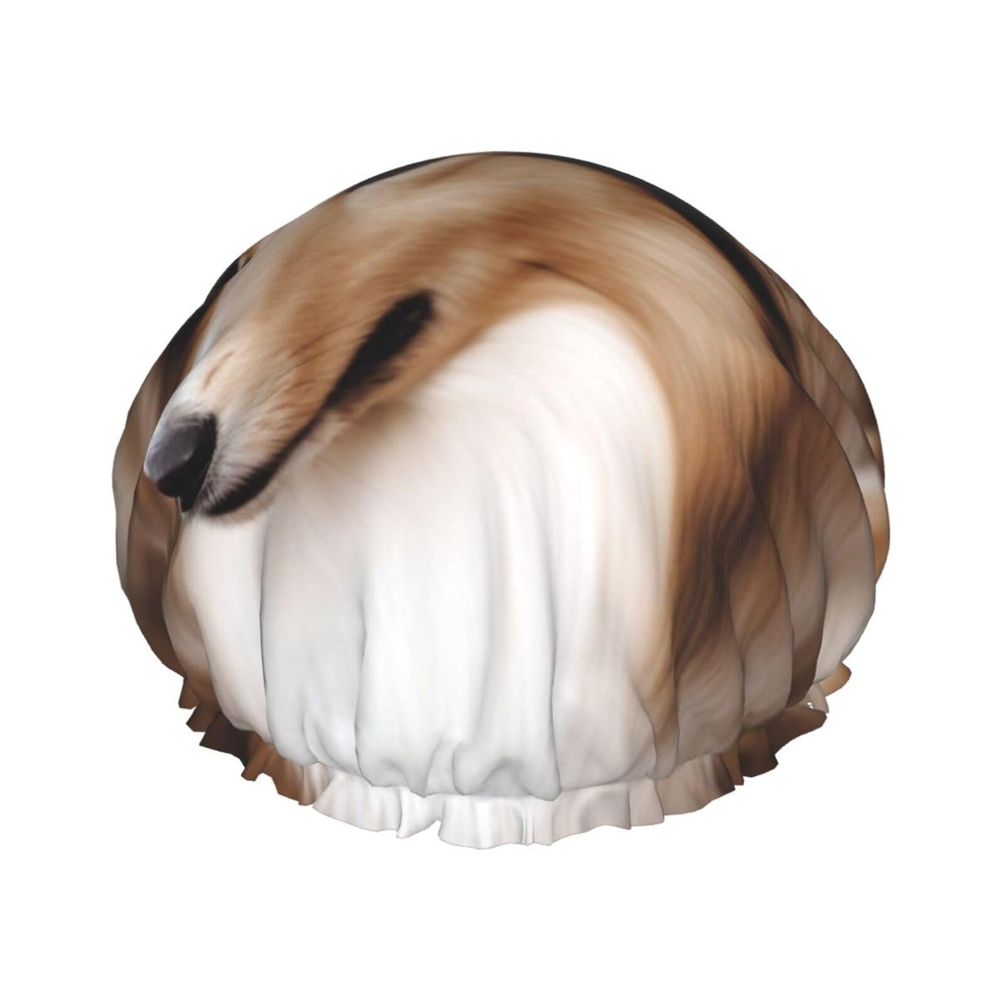 Shelties Dog Shower Cap for Women Men Large Reusable Shower Bonnet Double-Layer Waterproof Bath Caps Elastic Band Hair Hat for All Hairstyles Beauty and Personal Care BWLHJKE