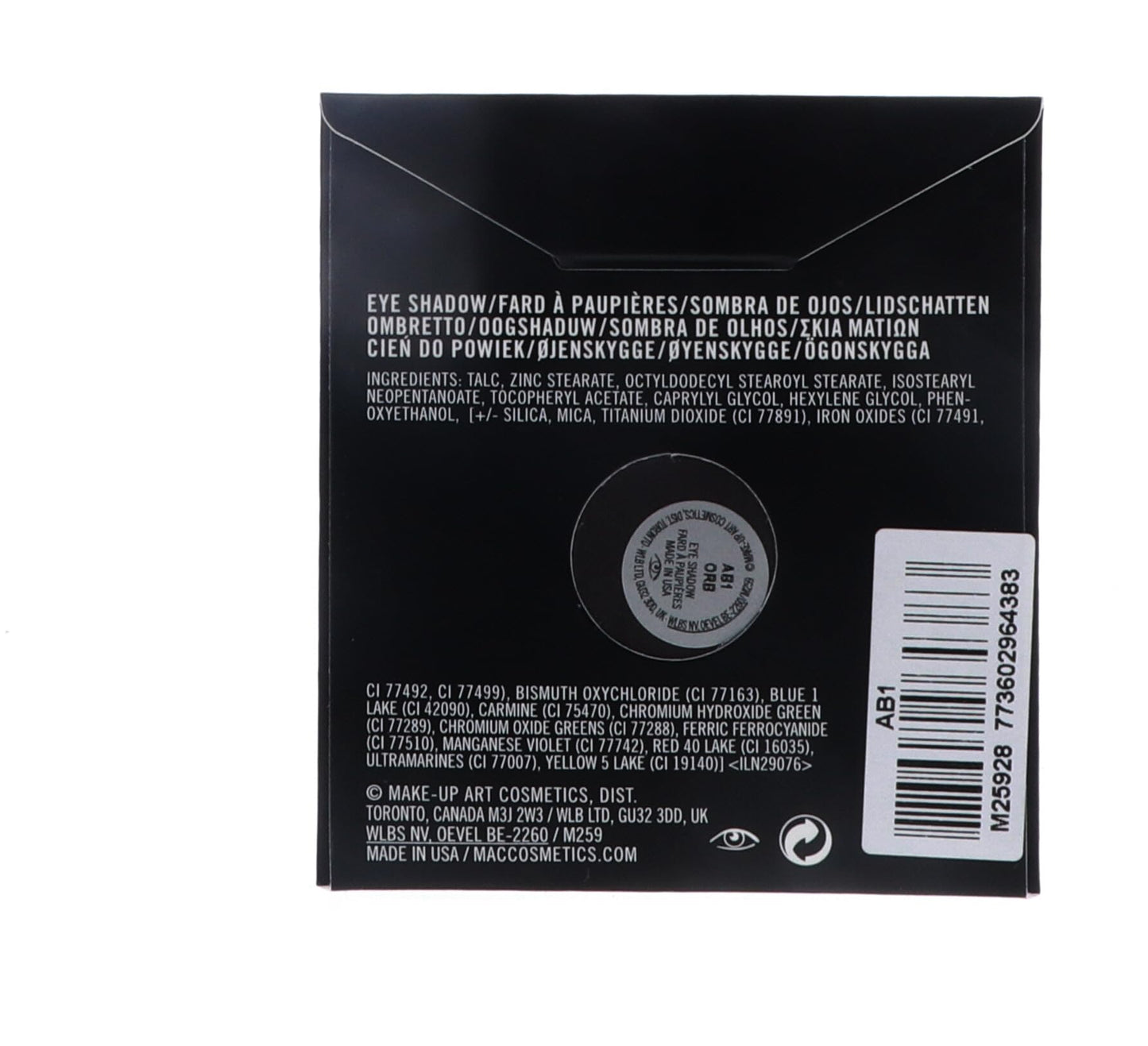 Mac Eyeshadow Pro Palette Refill-orb, Blendable Powder, Unisex Beauty & Personal Care BEAUTY MADE EASY