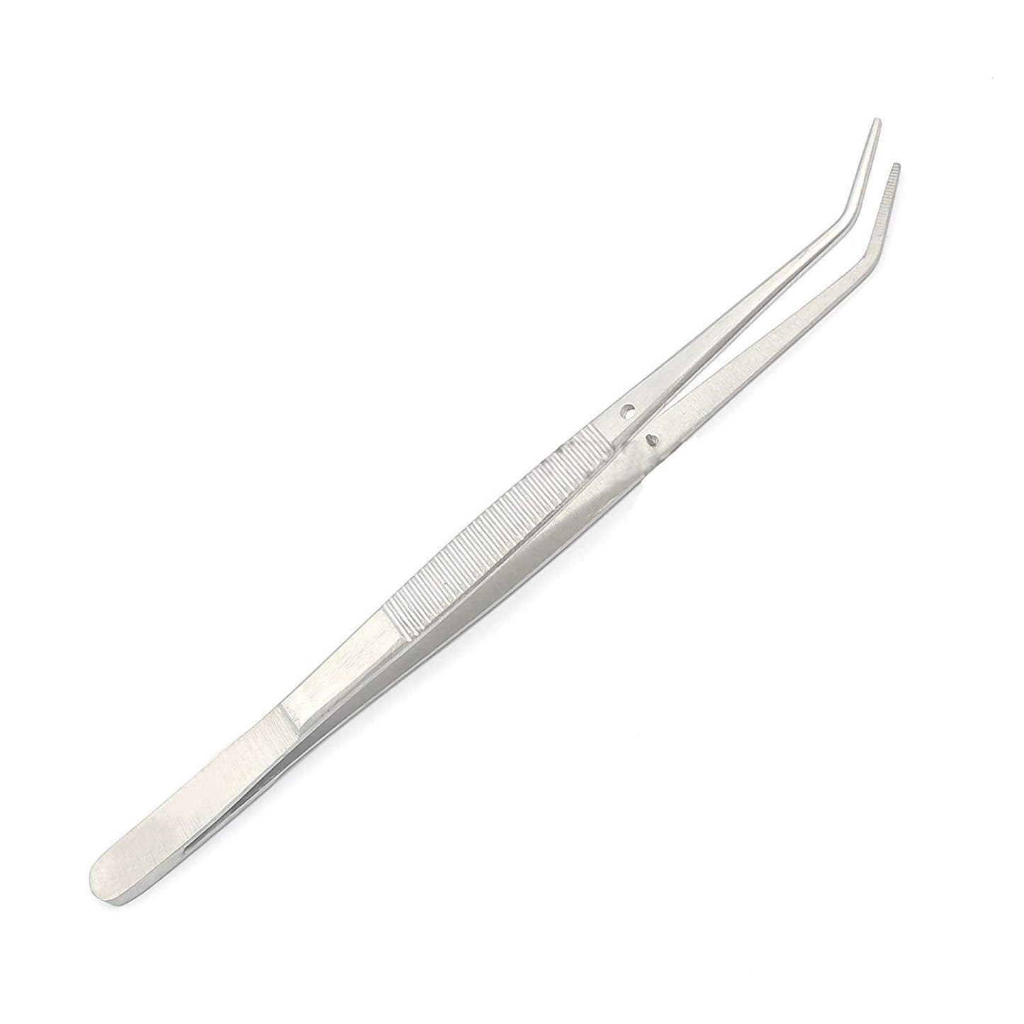 OdontoMed2011® Heavy Duty 6 inches Stainless Steel College Tweezers Curved Tips All-purpose Forceps Professional Tweezers Tongs and Comfortable Ridged Beauty and Personal Care OdontoMed2011