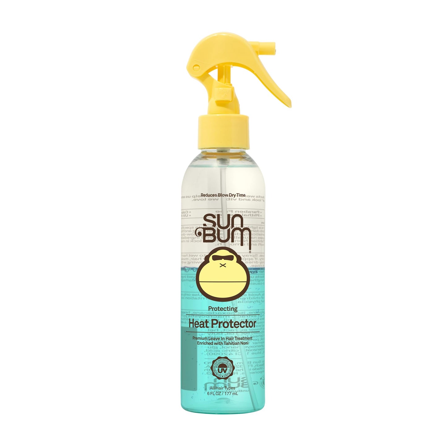 Sun Bum Heat Protector Spray - Leave In Hair Treatment Protects from Heat Styling and Frizz-Causing Humidity - Reduces Blow Dry Time - Vegan Beauty & Personal Care Sun Bum