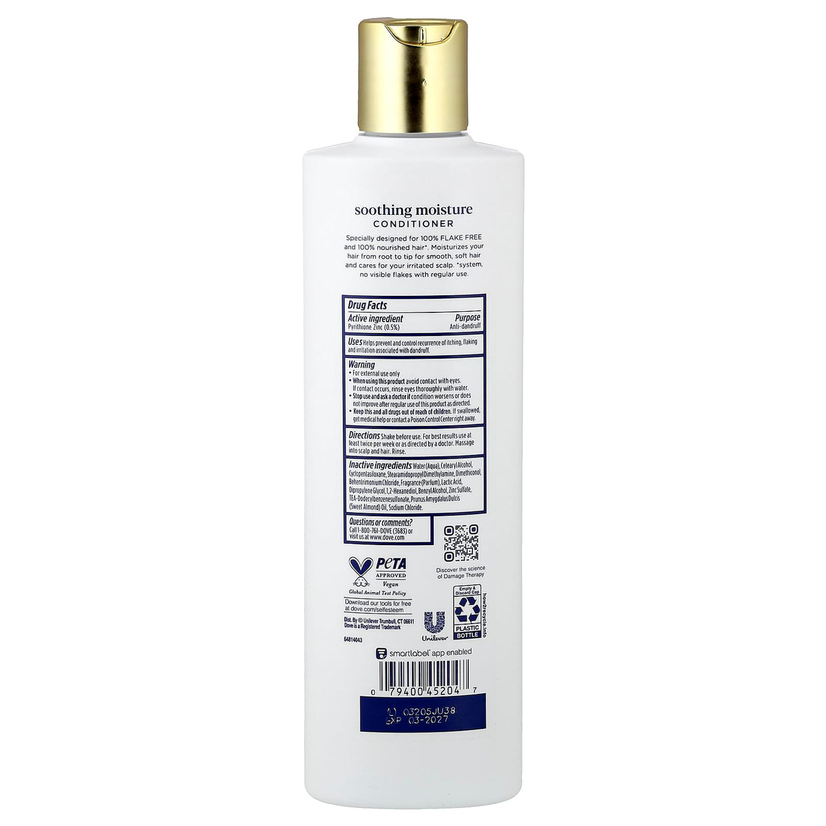 Dove Dermacare Scalp Anti-Dandruff Conditioner, 12 Fl Oz Beauty & Personal Care Dove
