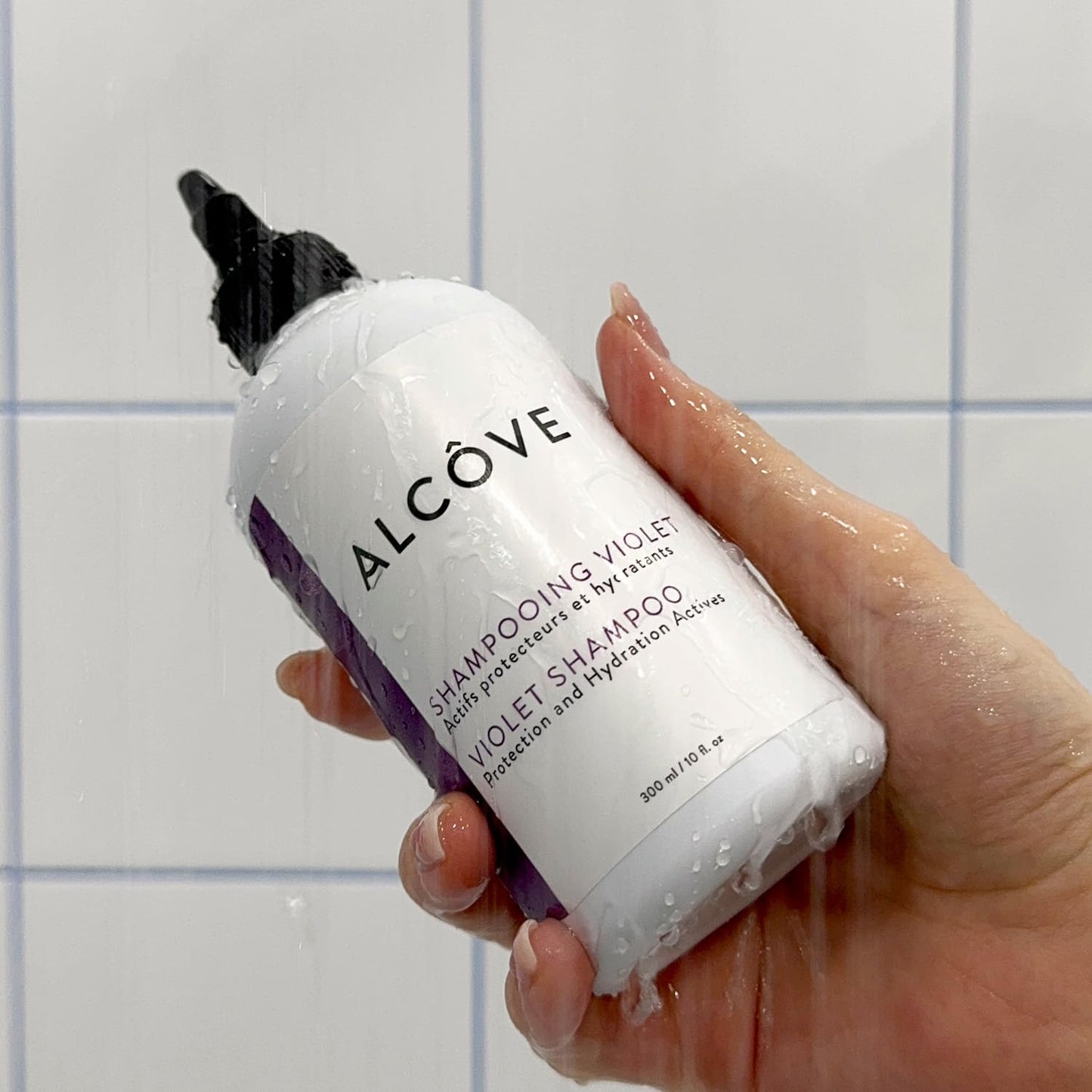 Alcôve - Violet Shampoo & Conditioner Duo - Blonde and Colored Hair - Sulfate-Free - Neutralize Yellow and Brassy Tones - Evening Primrose Oil - Mango Beauty & Personal Care Alcove