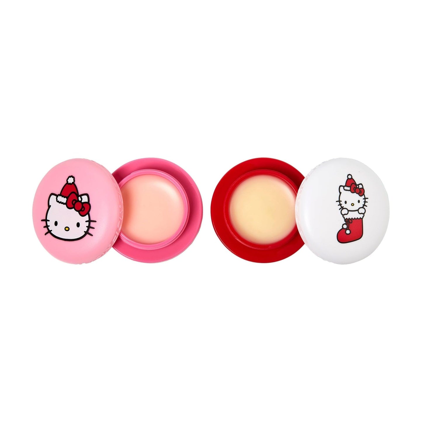 The Créme Shop x Hello Kitty & Friends Macaron Lip Balm Duo, Korean Lip Balm with Murumuru Seed Butter and Hyaluronic Acid (Mixed Berry & Icing on the Beauty & Personal Care The Crème Shop