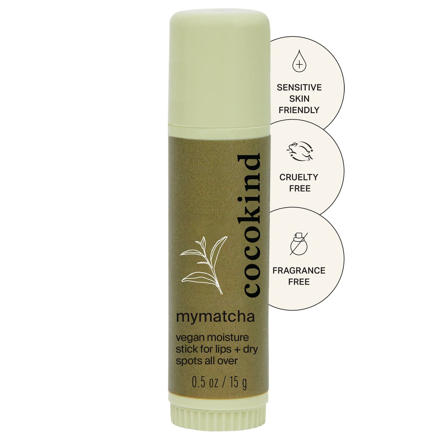 Cocokind Mymatcha All-Over Moisture Stick, Lip Balm and Eye Cream for Dry Skin 0.5 Oz Beauty & Personal Care Cocokind
