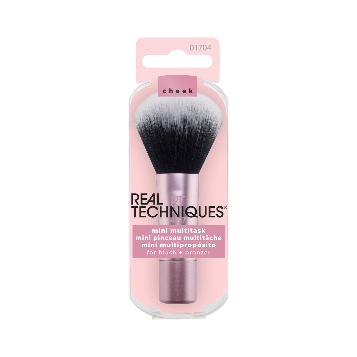 Real Techniques Mini Multitask Makeup Brush for Blush, Bronzer & Powder