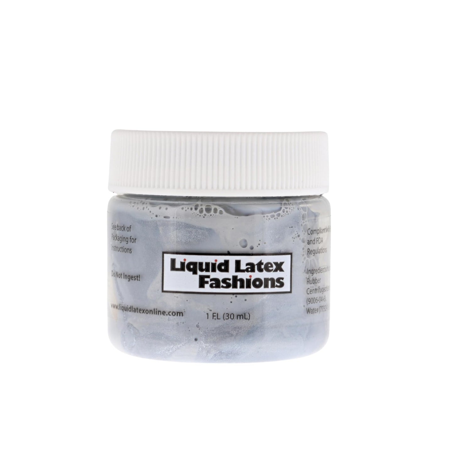 Liquid Latex Patriot Set Four 1-Ounce Bottles - Red, White, Blue & Silver + 4 Brushes, Body Paint Kit for Festivals, Costumes, & Creative FX Beauty & Personal Care Liquid Latex Fashions