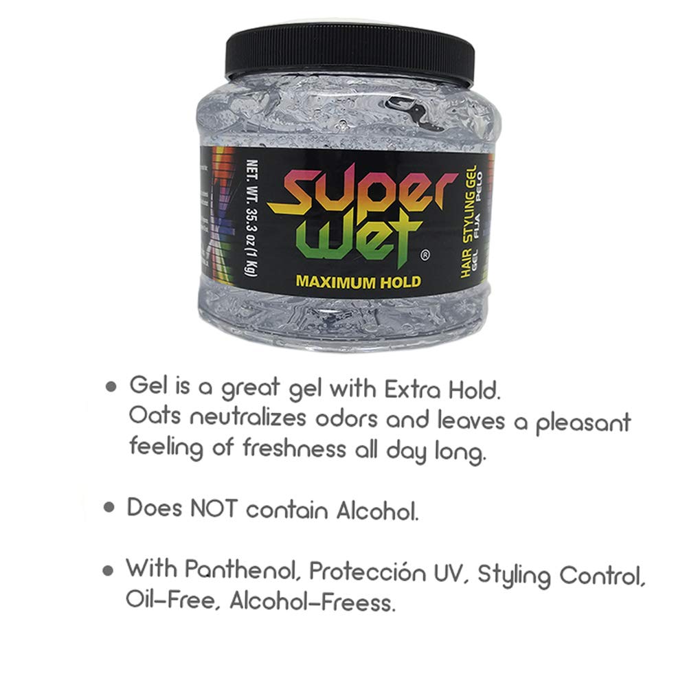 Midway Importing Clear Jumbo Super Wet Hair Styling Gel, 2.2 Pound Beauty & Personal Care Super