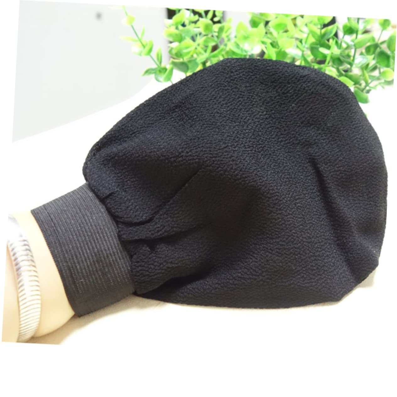 PartyKindom Bath Exfoliating Scrub Gloves for Men and Women Stretchy Dead Skin Remover Bath Shower Scrubber Machine Washable and Quick Drying Black Beauty and Personal Care PartyKindom