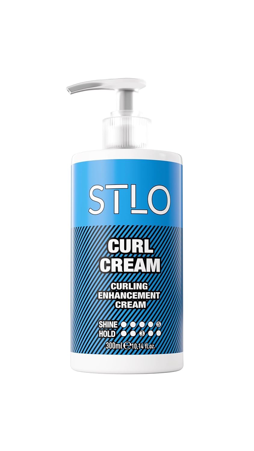 STLO Moisture Rich Curl Cream - Enhances Shine and Frizz Control - Defines Natural Curly Hair 300ml Beauty & Personal Care STLO