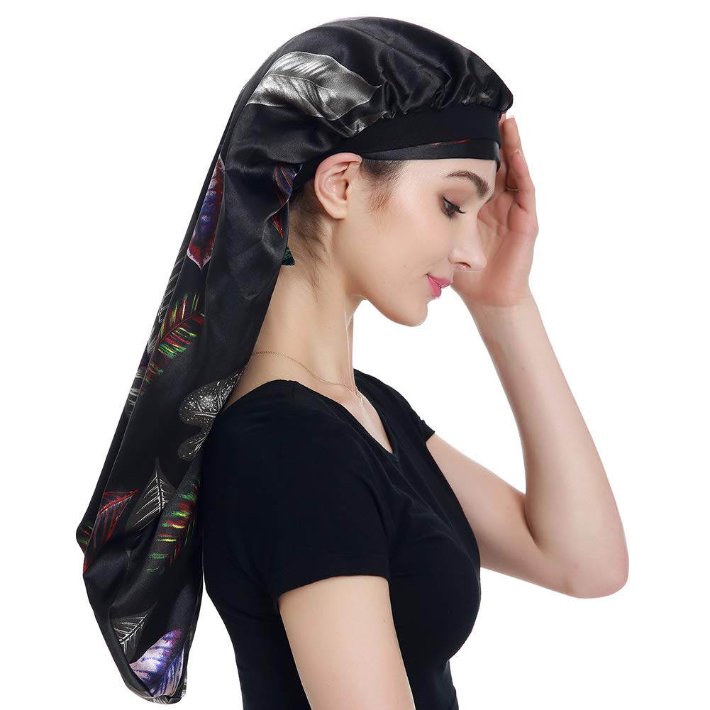 Satin Braid Bonnet Satin Wrap Scarf for Hair Beauty and Personal Care Alnorm