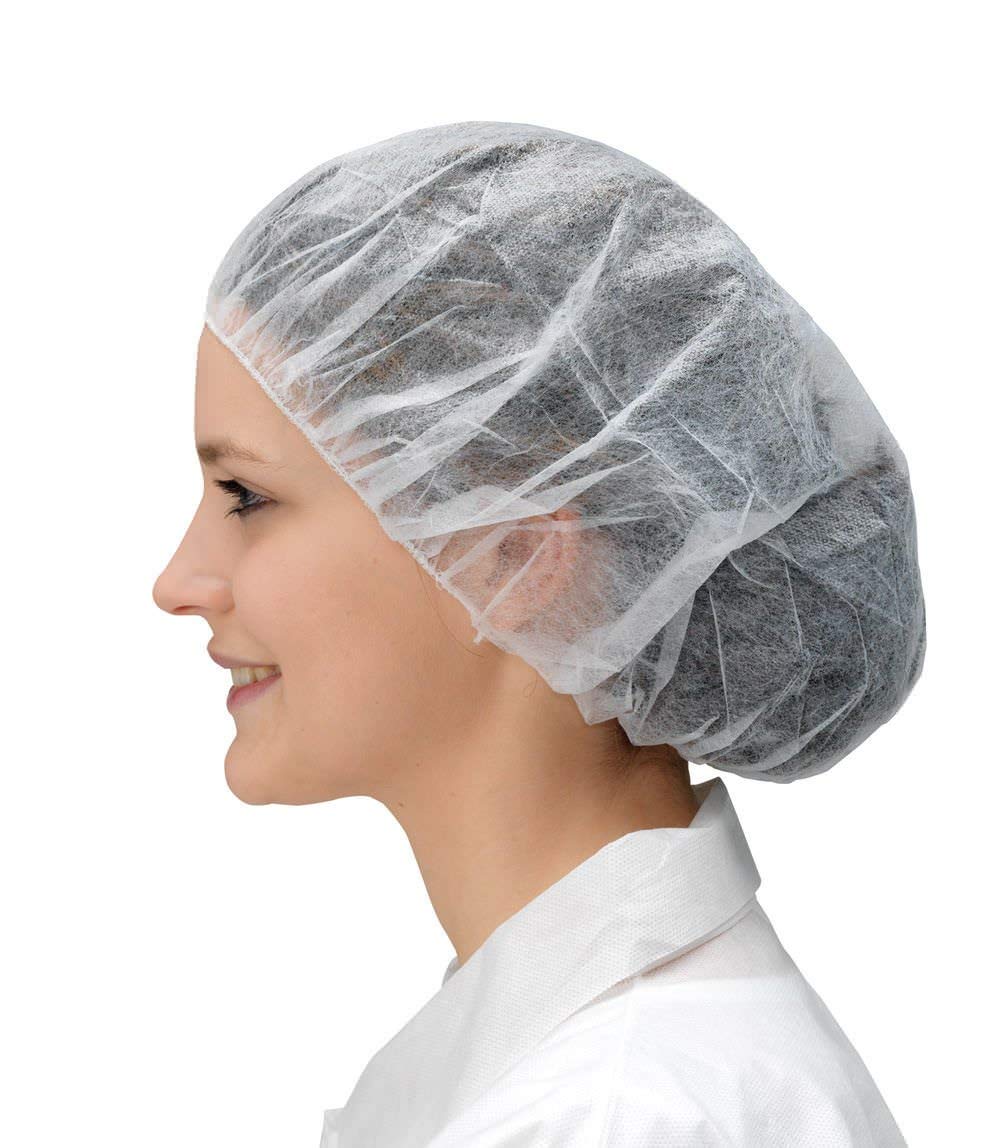 Disposable Bouffant (Hair Net) Caps, Spun-bounded Poly, White Hair Head Cover Net 21 Inches by Careoutfit (100) Beauty and Personal Care Careoutfit