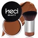 HECI BEAUTY Cream Bronzer with Brush, Creamy & Highly Pigmented Formula, Blendable Cream Contour Makeup with a Natural, Matte Finish - Buildable Beauty & Personal Care HECI BEAUTY