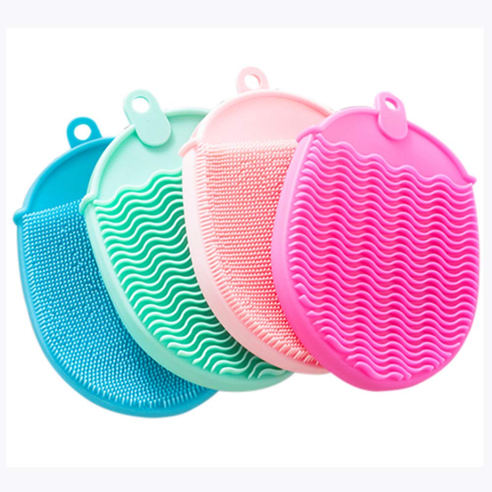 MIPPER Soft Silicone Bath Shower Brush Back Scrubber Rub Brush Shower Glove for Body Cleaning Exfoliating Massage (Green) Beauty and Personal Care MIPPER