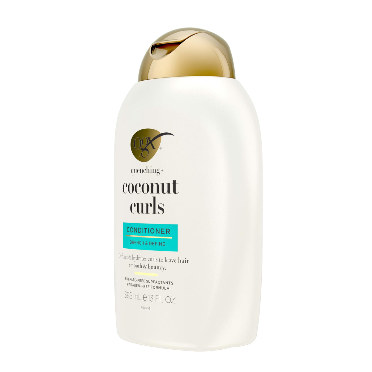 OGX Quenching + Coconut Curls Curl-Defining Conditioner, Nourishing Curly Hair Conditioner with Coconut /Citrus Oil & Honey, Paraben-Free Beauty & Personal Care OGX