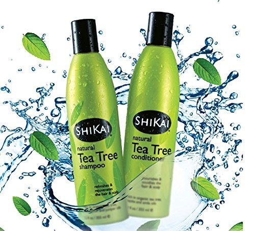 ShiKai - Natural Tea Tree Oil Conditioner, Made With Essential Oils Of Peppermint & Tea Tree To Refresh & Stimulate Hair & Scalp, Soap-Free