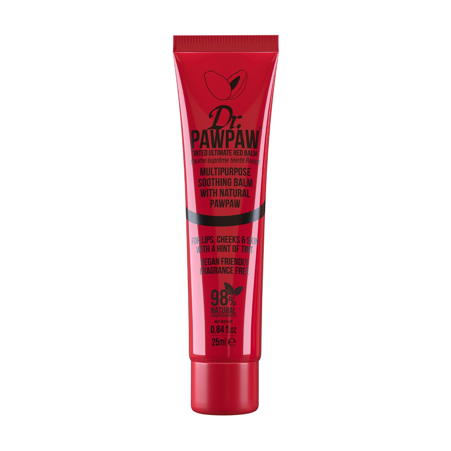 Dr. PawPaw Multipurpose Soothing Tinted Balm - Lip Balm for Lips, Cheeks, Eyes - Tinted Lip Balm - Lip Moisturizer with Pawpaw - Ultimated Red - 0.84 Beauty & Personal Care Dr. PAWPAW ORIGINAL BALM