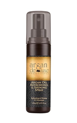 Argan Oil Refreshing & Shine Spray with Static, Frizz, and Split End Control-Thermal Damage Protector For all Hair Types 4fl oz. Beauty & Personal Care Argan Deluxe