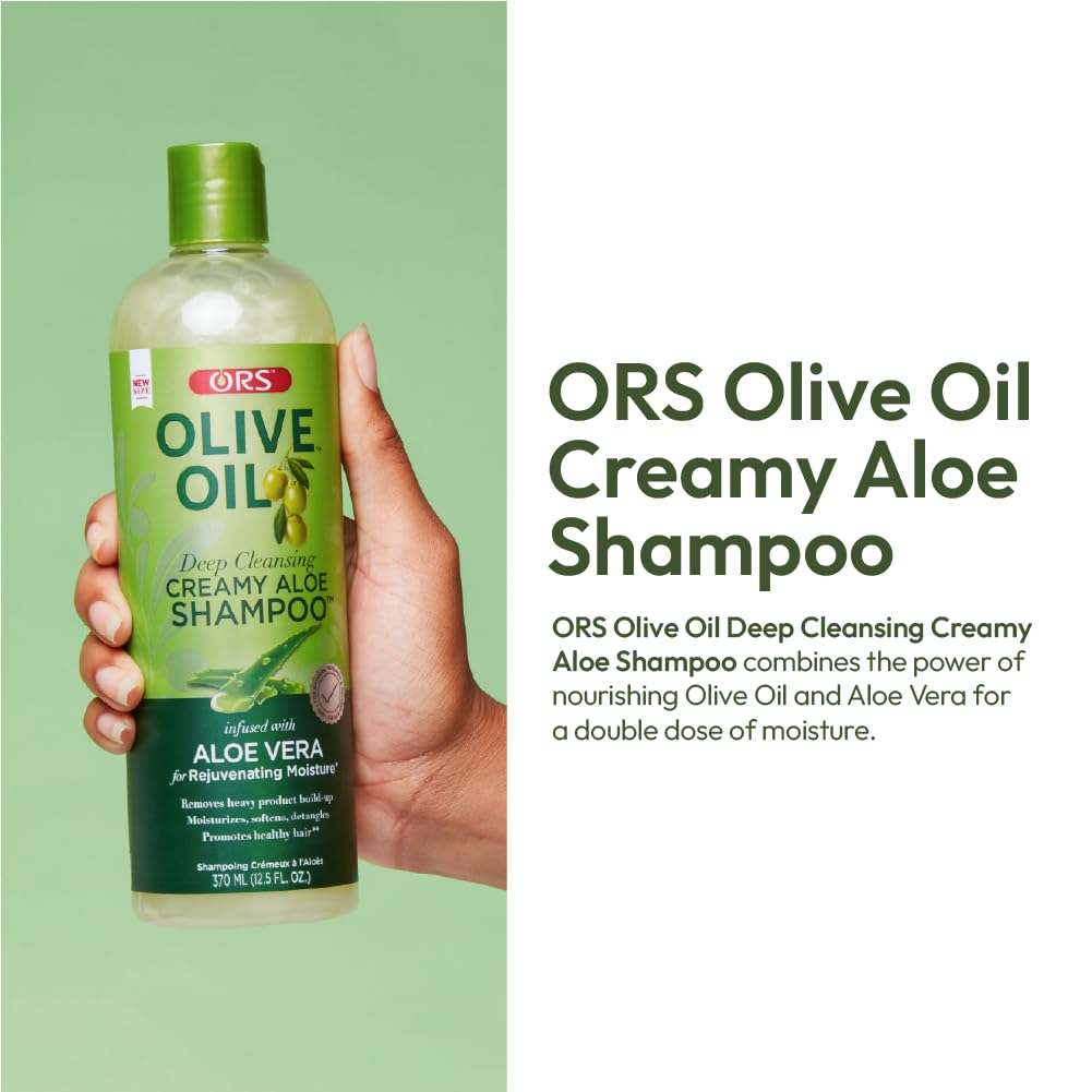 ORS Olive Oil Moisture Restore Creamy Aloe Shampoo Infused with Aleo Vera 12.5 Ounce Beauty & Personal Care ORS