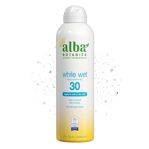 Alba While Wet Sunscreen Spray SPF30, 5 Oz Beauty & Personal Care Alba Botanica