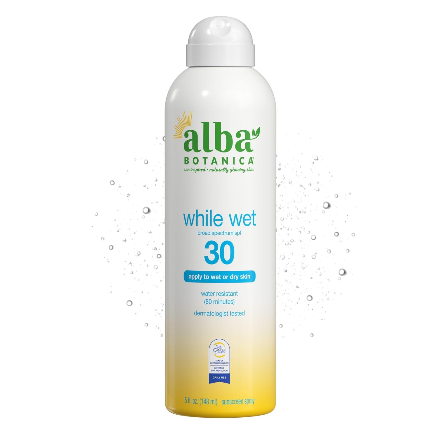 Alba While Wet Sunscreen Spray SPF30, 5 Oz Beauty & Personal Care Alba Botanica