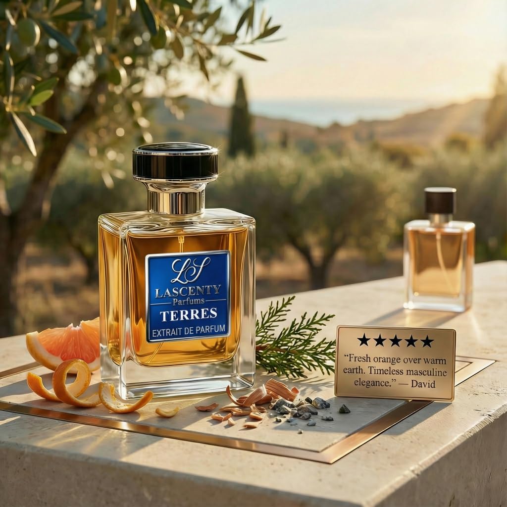 LaScenty TERRES Inspired by Terre deH.ermes, Citrus Woody Earthy Perfume and Cologne for Men, Long Lasting Intense Fragrance with Strong High Beauty & Personal Care LaScenty