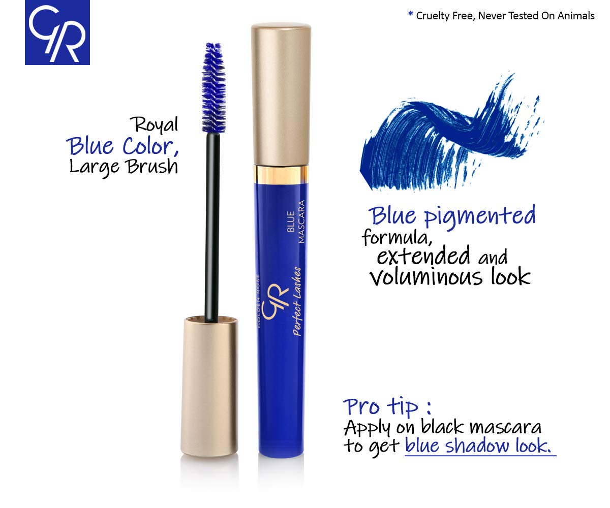 Golden Rose Perfect Lashes Mascara, Blue, .37 fl. oz. Beauty & Personal Care Golden Rose