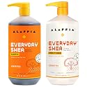 Alaffia EveryDay Shea Shampoo and Conditioner - Normal to Very Dry Hair, Gently Cleanses, Moisturizes, Restores and Protects Hair with Certified Fair Beauty & Personal Care Alaffia