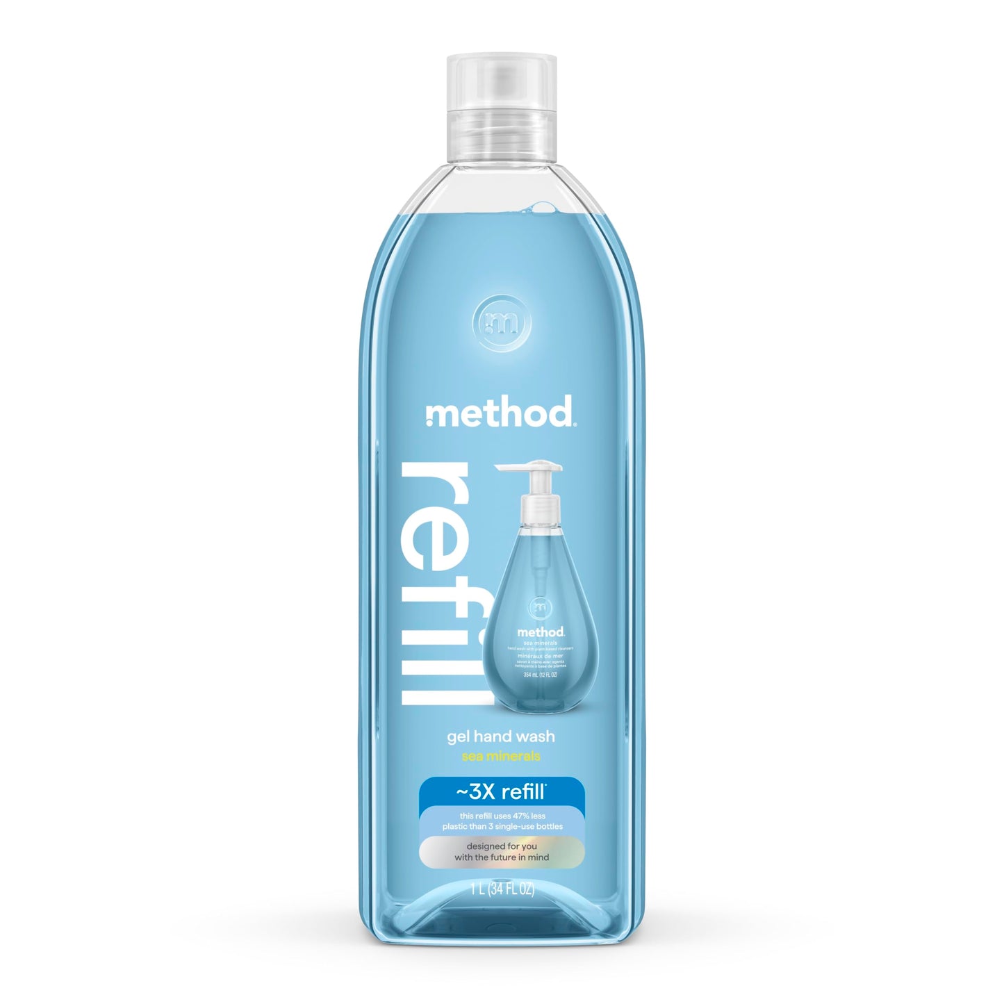Method Gel Hand Soap Refill, Sea Minerals, 34 Fl Oz (Pack of 1) (Packaging May Vary) Beauty & Personal Care Method