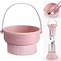 Makeup Brush Cleaner Mat 3 in 1 Silicone Makeup Brush Cleaner Bowl Cosmetic Brushes Cleaning Tool Organizer for Storage and Air Drying (Pink) Beauty & Personal Care GOLIKEE