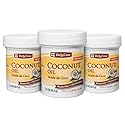 De la Cruz Coconut Oil - Expeller Pressed Coconut Oil for Skin and Hair - Natural Moisturizer for Skin and Hair - 2.2oz (3 Jars) Beauty & Personal Care De La Cruz