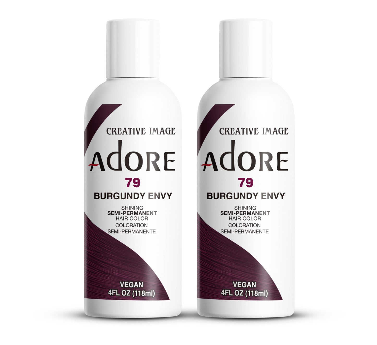 Adore Semi Permanent Hair Color (079 Burgundy Envy) (2 Pack) | Vegan & Cruelty-Free Red Hair Dye | No Ammonia, No Peroxide, No Alcohol | 4 Fl Oz Beauty & Personal Care Adore