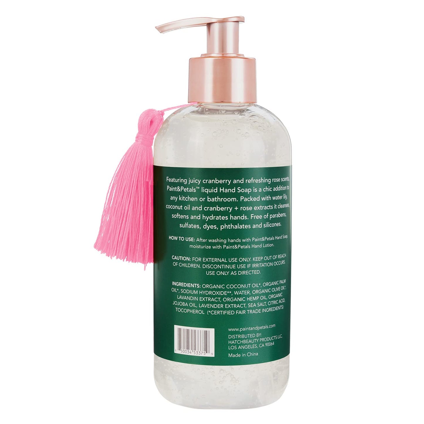 PAINT&PETALS Cranberry and Rose Scented Liquid Hand Soap, 11.8 Fluid Ounces Beauty & Personal Care PAINT & PETALS