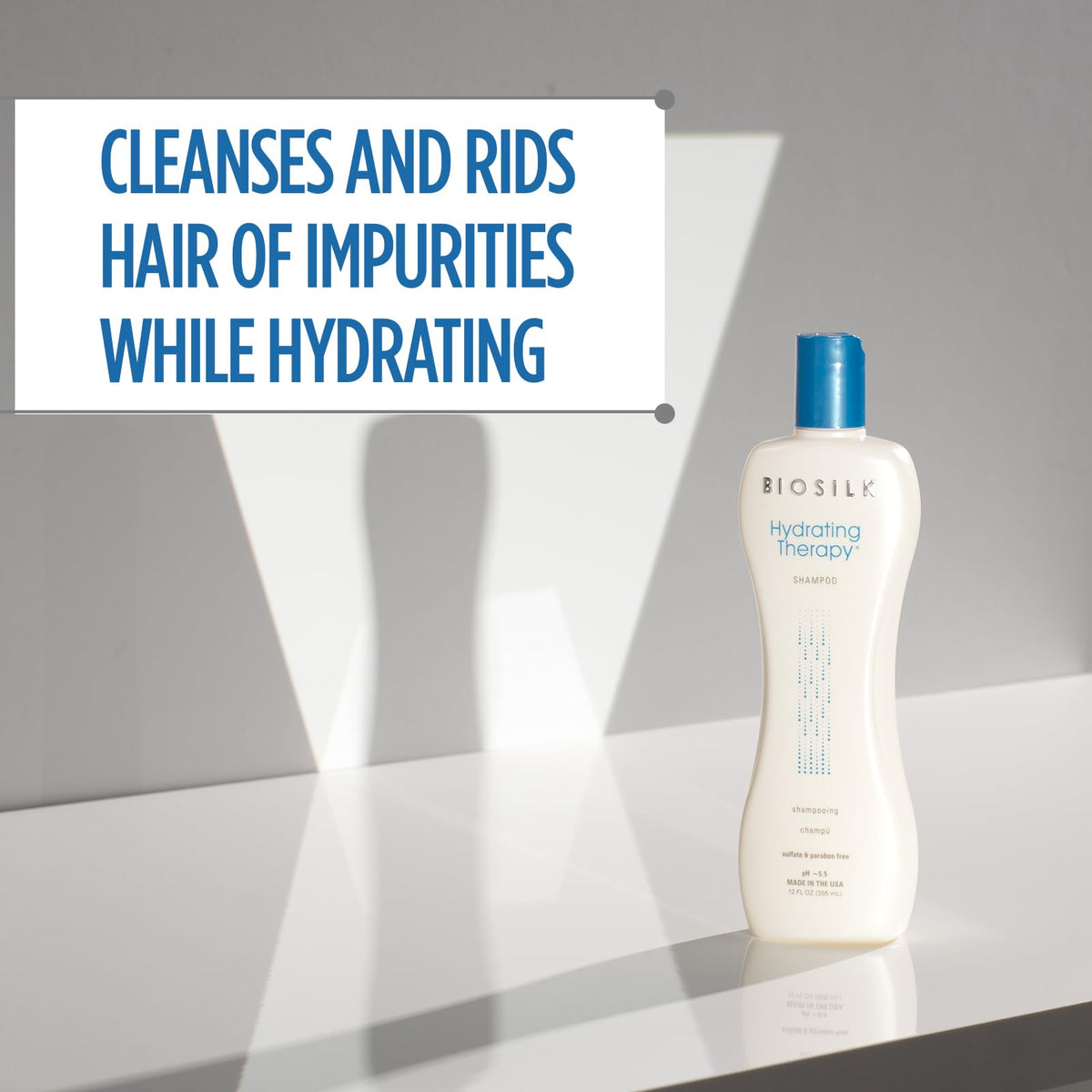 BioSilk Hydrating Shampoo, Replenishes Moisture, 12 Oz